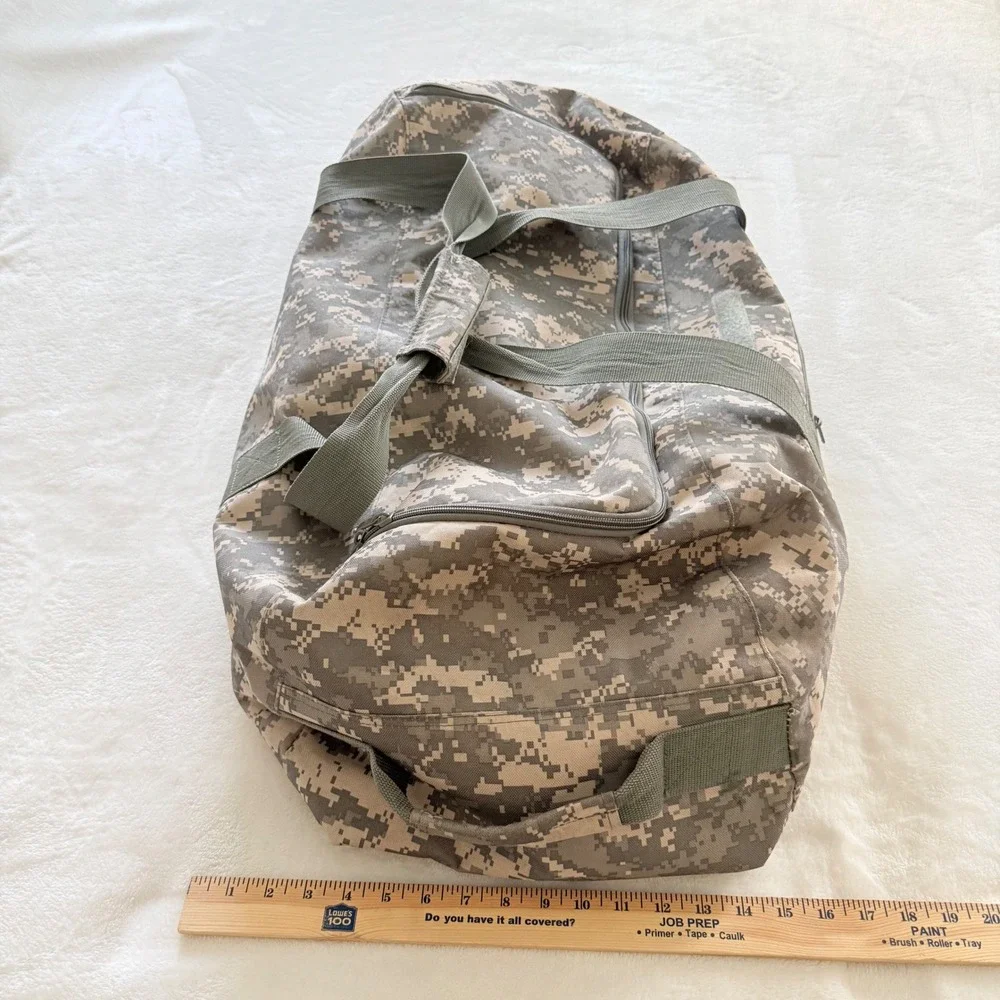 Military Surplus Duffle Bag Large ACU Digital Camo Tactical Travel Luggage